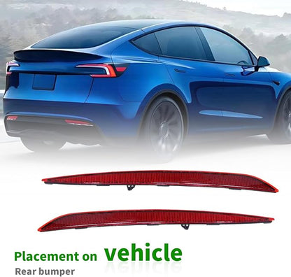 149581800C Tail Rear Bumper Reflector Red Pair LH RH Compatible - Image 7