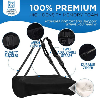 Lumbar Support Pillow for Office Chair Car, Gaming Chair Lower Back Pain Relief - Image 3