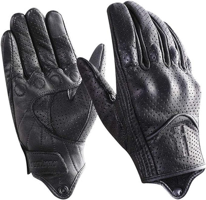 Harssidanzar Leather Motorcycle Gloves by Harssidanzar