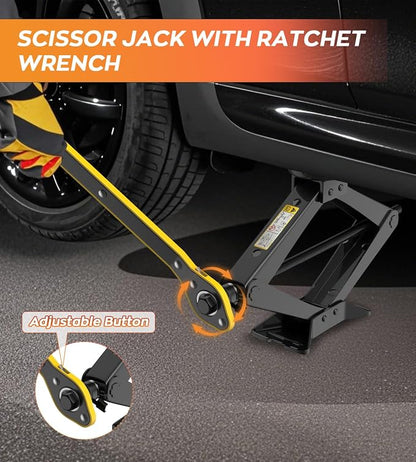 Car Jack Kit 2.5 Ton Scissor Jack - Image 3
