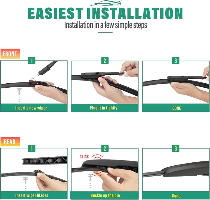24" 18" 11" Windshield Wiper Blades Replacement - Image 8