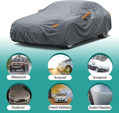 Premium Car Cover Custom Fit Volkswagen vw Jetta, 16 Layers Heavy Duty Car - Image 4