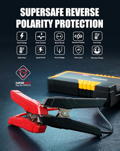 GOOLOO GP3000 3000A Jump Starter, 12V Car Battery Jump Starter - Image 4