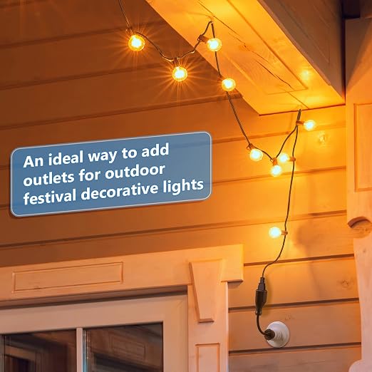 Feekoon 1 Pack 3 Outlet Light Socket Adapter, Convert E26/E27 Bulb Socket to 3 - Image 6