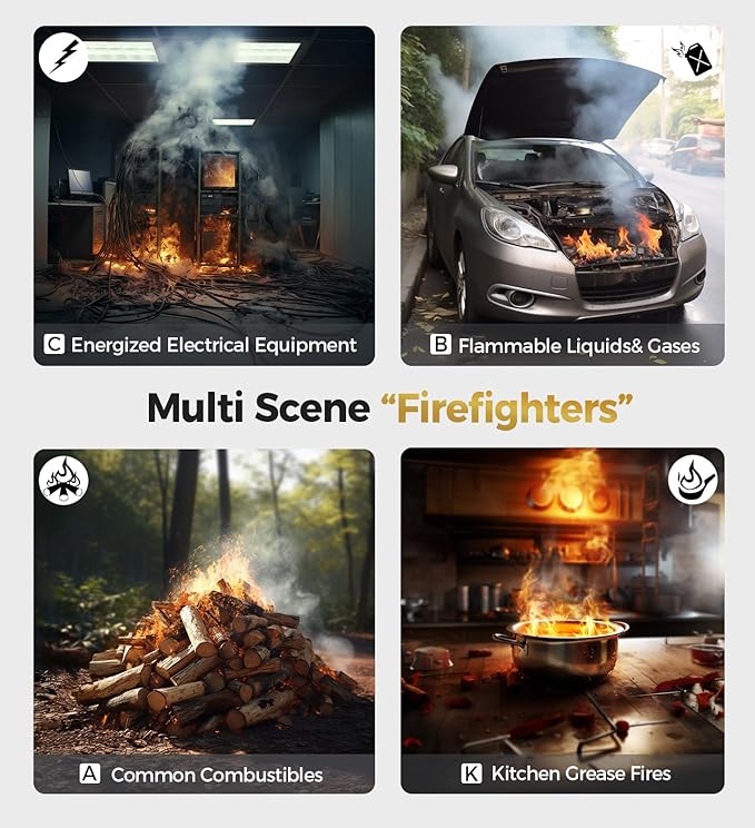3-Pack Fire Extinguisher for Home, Camping & Electronics - Image 2