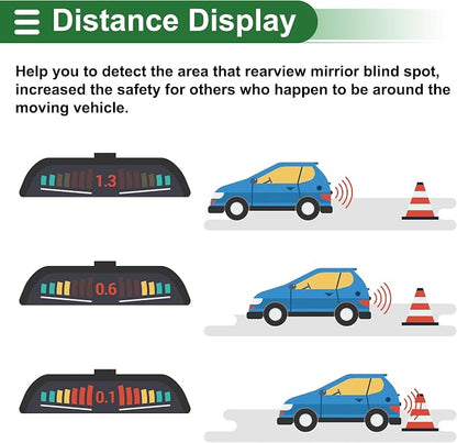 Motoforti Universal Car Auto Vehicle Reverse Backup Radar System Reverse - Image 5