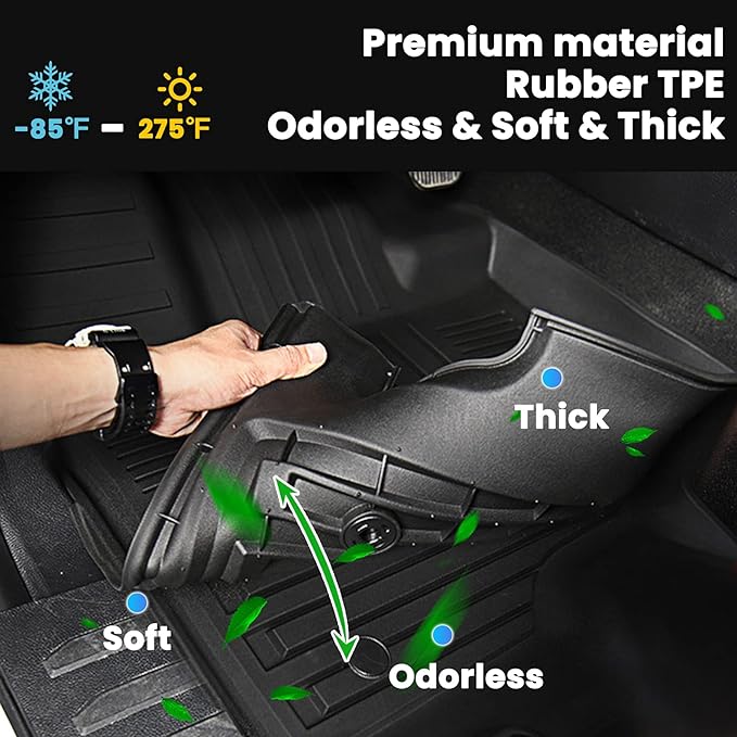 Auxko All Weather Floor Mats Cargo Liner Fit - Image 3