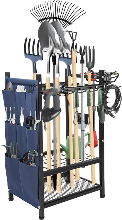 Garden Tool Rack Freestanding, Heavy Duty Garden Tool Organizer, 3-tier Tool by Unknown