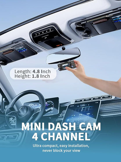 Dash Cam Front and Rear Inside, 360° Dash Camera - Image 8