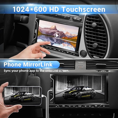 7 Inch Double Din Car Stereo Support Apple CarPlay Android Auto Mirror Link - Image 3