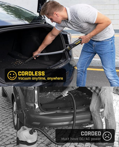 Fanttik Slim V8 Mate Cordless Car Vacuum Suction Power 12000Pa, Portable Mini - Image 4