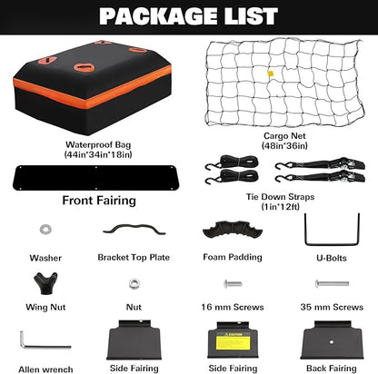 WEIZE 64" x 39" x 5" 200lb Heavy Duty Roof Rack Carrier Basket - Image 3