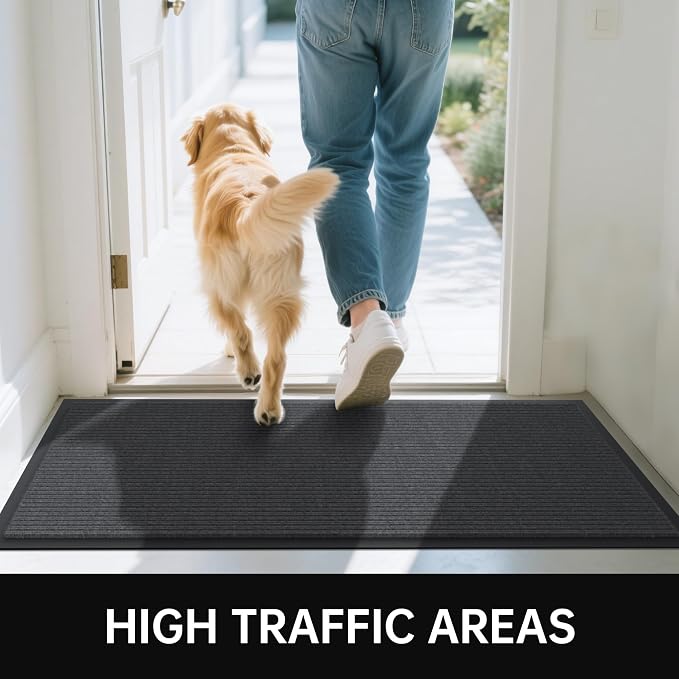 Front Door Mat, Commercial Floor Entrance, Low Profile, Durable Rubber Backing - Image 6