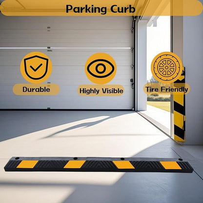 Heavy-Duty Parking Curb Wheel Stop - Image 3