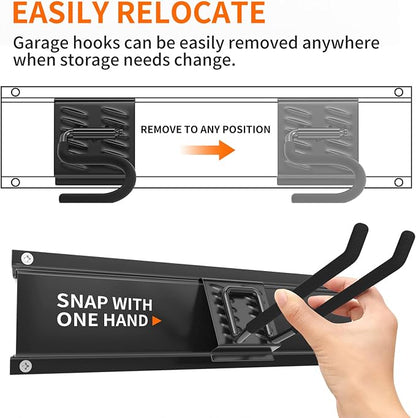Garage Tool Organizer Wall Mount 11 PCS Garden Tool Organizer Adjustable Garage - Image 4