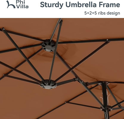 PHI VILLA 15ft Large Patio Umbrellas - Image 5