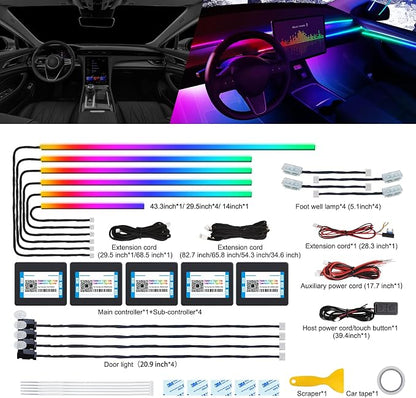 Dreamcolor Acrylic Interior Car LED Strip Light - Image 2