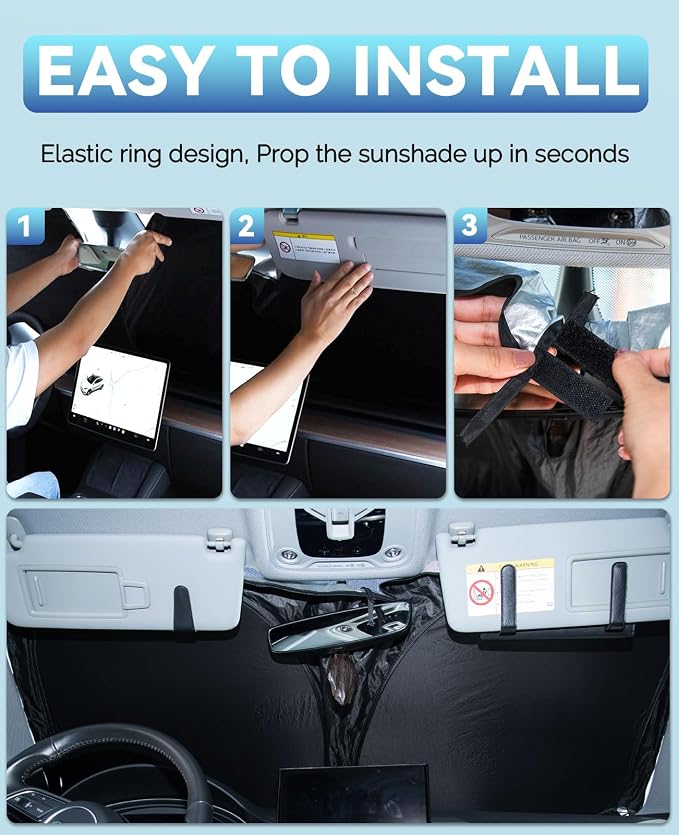 Sun Shade for Camry 2007-2017 Windshield Sunshades Cover Front Window Shields - Image 6
