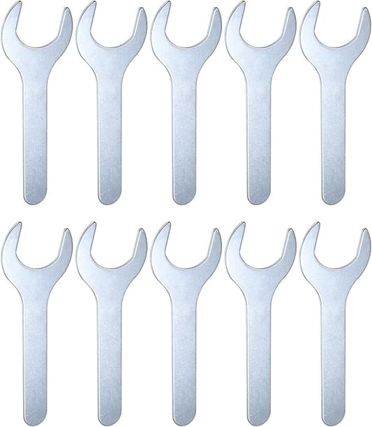 HARFINGTON 10pcs Small Open End Wrench 30x138x2.2mm Metric U-Shaped Single Open by HARFINGTON