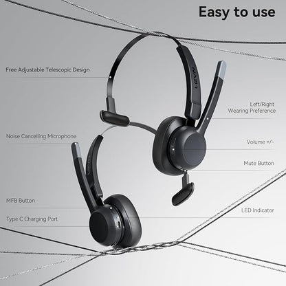 LEVN Trucker Headset, Trucker Bluetooth Headset - Image 5
