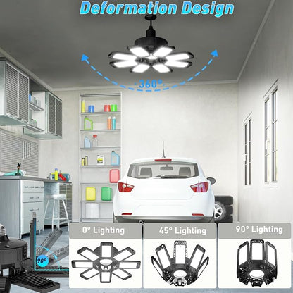 Garage Light - 240W 24000LM 6500K Garage Lights Ceiling LED - Image 2