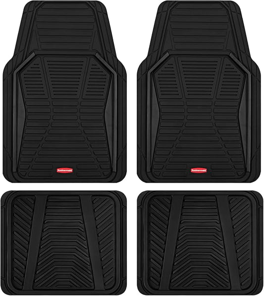 Rubbermaid Car Mat Full Set All-Weather Heavy-Duty 4 Pieces– Trim-to-Fit by Rubbermaid