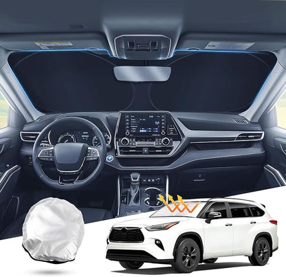 T TGBROS Windshield Sun Shade Custom Fit by TTGBROS