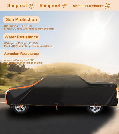 Truck Cover Heavy Duty 100% Waterproof Pickup Truck Cover All Weather - Image 7