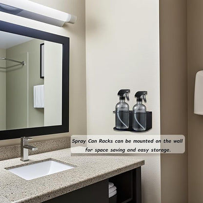 2 Pack Spray Bottle Holder Wall Mount, Metal Aerosol Spray Can Holder Rack - Image 5