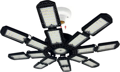 LED Garage Light, Super Bright Screw in E26/E27 Ceiling Shop Work Lamp by PINSAI