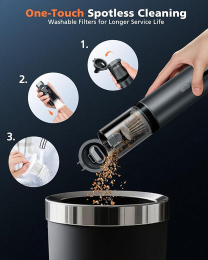 Car Vacuum Portable with 16000Pa Powerful Suction, Handheld Vacuum Cordless - Image 6