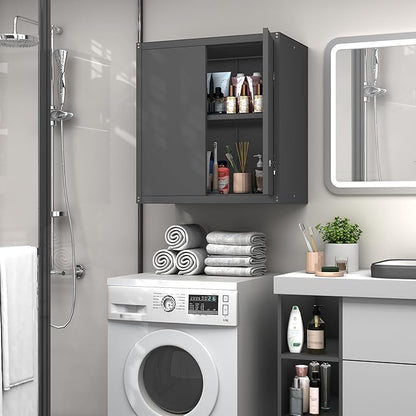 GREATMEET Metal Wall Cabinet, Wall Mounted Cabinet - Image 8