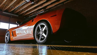 RaceDeck CIR24PURP Durable Interlocking Modular Garage Flooring Tile - Image 5