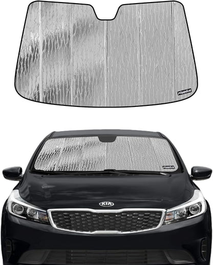 Windshield Sun Shade for Kia Forte Sedan 2014-2018, Front Window Sunshade Shield by Pigenius
