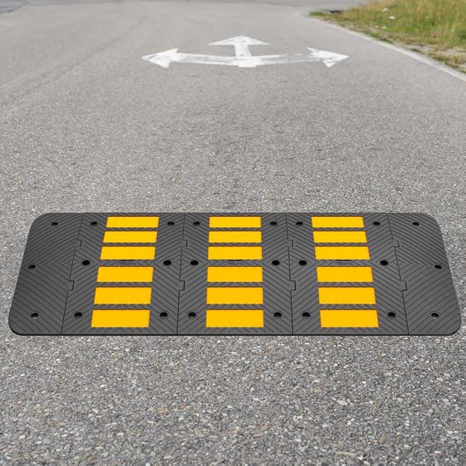 Speed Bumps for Driveway 35"x10"x1.8" Flexible Installation Connect Multiple - Image 6