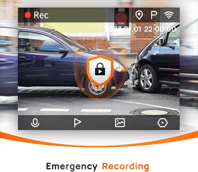 70mai 2.7K Dash Cam Front and Rear A500S, Dual Dash Camera - Image 8