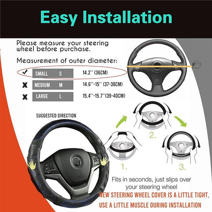 PINCTROT Small Size Steering Wheel Cover Great Grip - Image 6