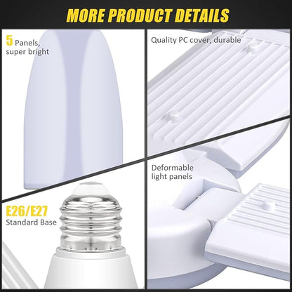 LED Garage Lights 4 Pack, 80W LED Shop Light - Image 6