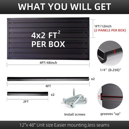 Slatwall Panel Garage Slat Wall Storage Systems, PVC Slat Wall Paneling Garage - Image 3