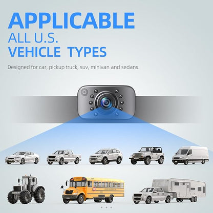eRapta ERT01 HD Backup Camera Rear View License Plate Reverse Camera Universal - Image 3