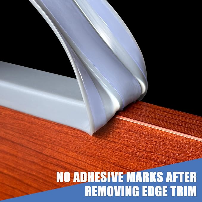 Rubber Edge Trim, Flexible Self Adhesive U Shaped Peel and Stick Edge Banding - Image 4