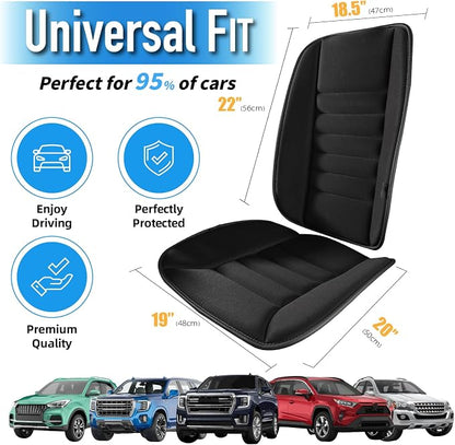 Car Seat Cushion with Back Support Pillow, Comfy Lumbar Support & Seat Cushion - Image 6