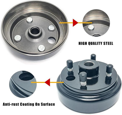 LOSTAR Golf Cart Brake Drum Hub Assembly - Image 5