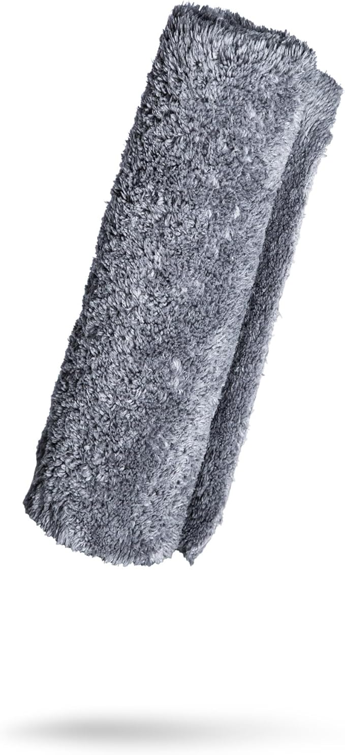 Adam's Borderless Grey Microfiber Towel by AdamsPolishes