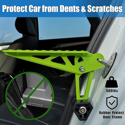 TOOENJOY Universal Fit Car Door Step, Foldable Roof Rack Door Step Up on Door - Image 4