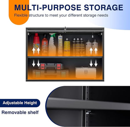 Yizosh Metal Garage Wall Cabinet - Image 5