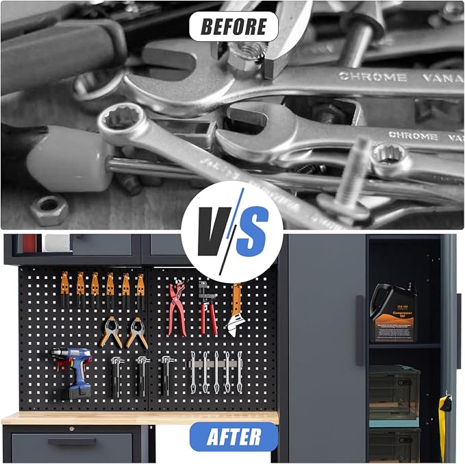 Garage Storage Cabinet System Workshop Set 5Pcs Garage Cabinets and Storage - Image 4