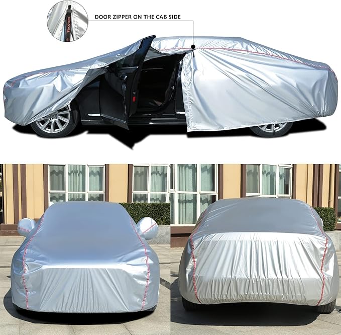 Tecoom Car Cover Waterproof All Weather Fit - Image 2