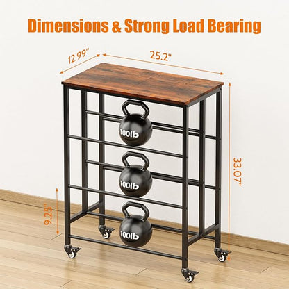 3D Printer Filament Cart, 2 Rows Filament Storage Rack Shelf - Image 5