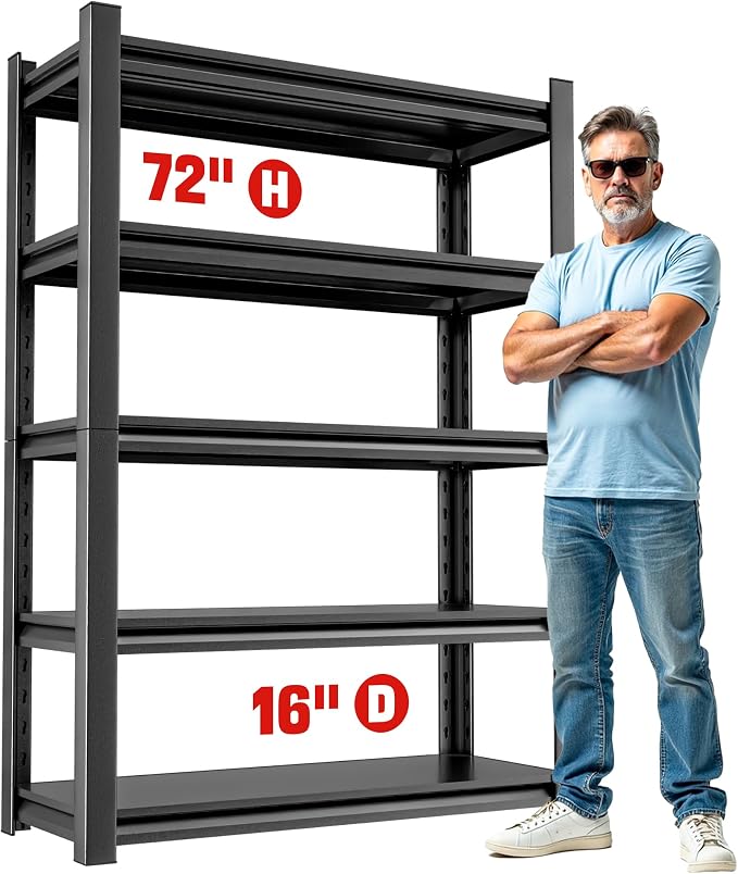 Storage Shelves Garage Shelving Heavy Duty by OLLRRACT